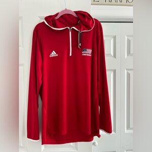 SHU Football Adidas Red Football Hoodie NWT 2XL